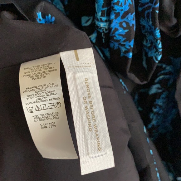 Ann Taylor Floral Toile Square Neck Shift Dress - Picture 6 of 9